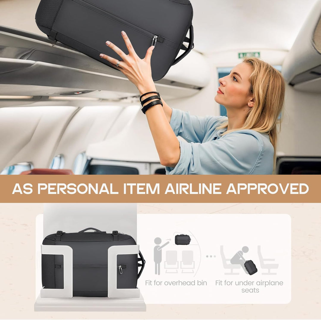 40L Erweiterbarer Wasserdichter Reiserucksack mit USB-Anschluss & 17” Laptopfach – AirVoyage 5
