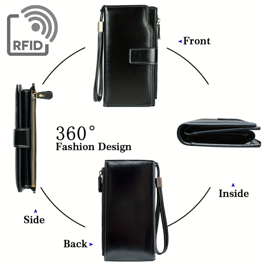 Dulce | RFID-sichere Reisetasche | Mehrfachfach Vintage Clutch