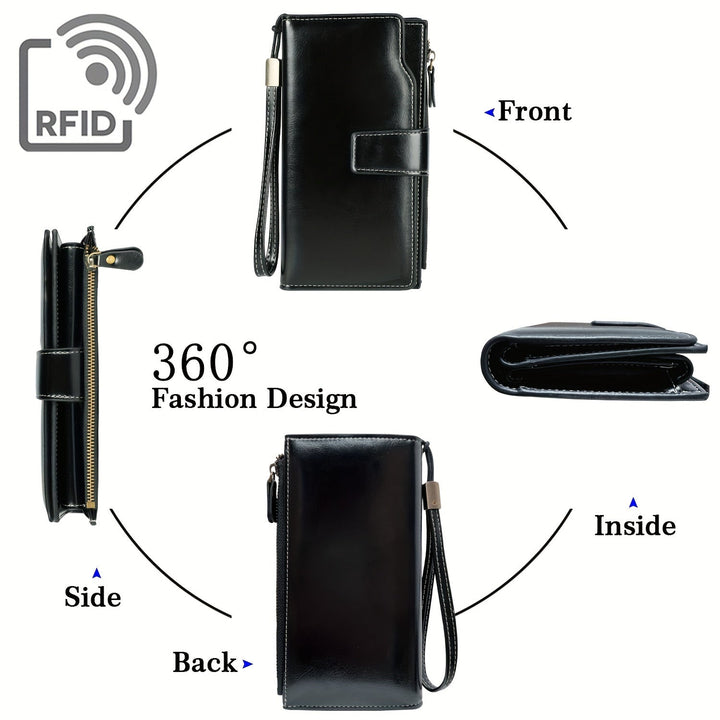 Dulce | RFID-sichere Reisetasche | Mehrfachfach Vintage Clutch