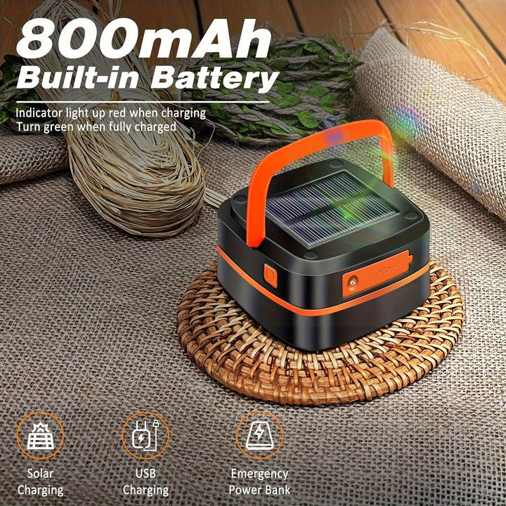 Wiederaufladbare LED -Camping -Laterne - kompaktes faltbares Licht für Outdoor -Abenteuer und Notfälle-4