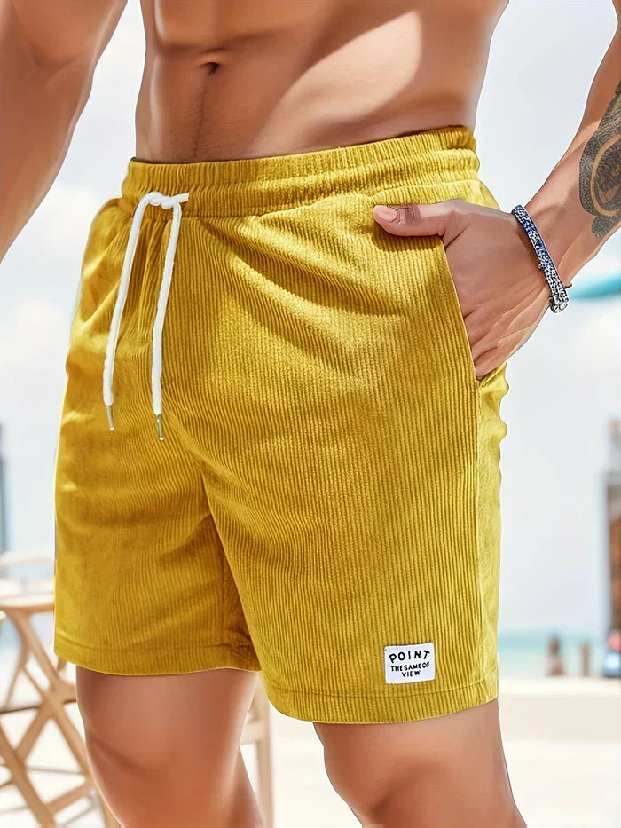  Gelegenheitsshorts von Männern - elastische Taille - einstellbar-4