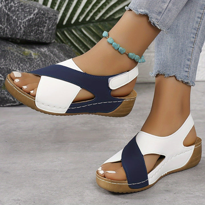 Sunny | Modische Zweifarbige Sandalen - Perfekt für den Sommer