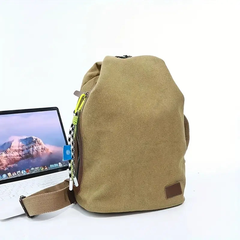 Finn | Große Vintage Canvas Umhängetasche Reisetasche