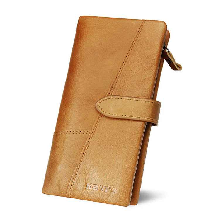 Berkley | RFID-sichere Vintage-Leder-Reisegeldbörse