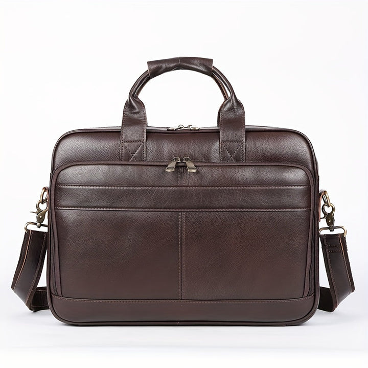 Dylan | Große Kapazität Leder Laptop Schultertasche