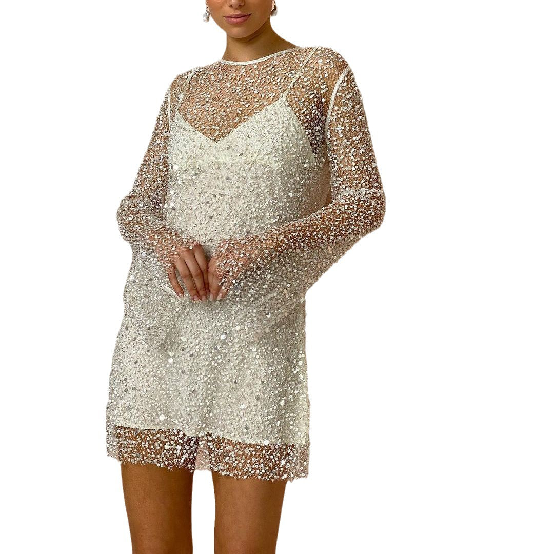 TRISHA | Elegantes Damenkleid mit langen Ärmeln