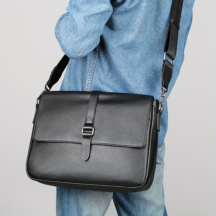 Tom | Leder Messenger Umhängetasche
