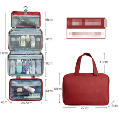 Sam | Kompakter & geräumiger Reise-Toilettenorganizer mit mehreren Fächern