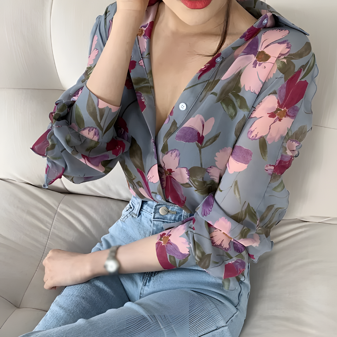 FEMININES | Buntes Luxus-Chemisier