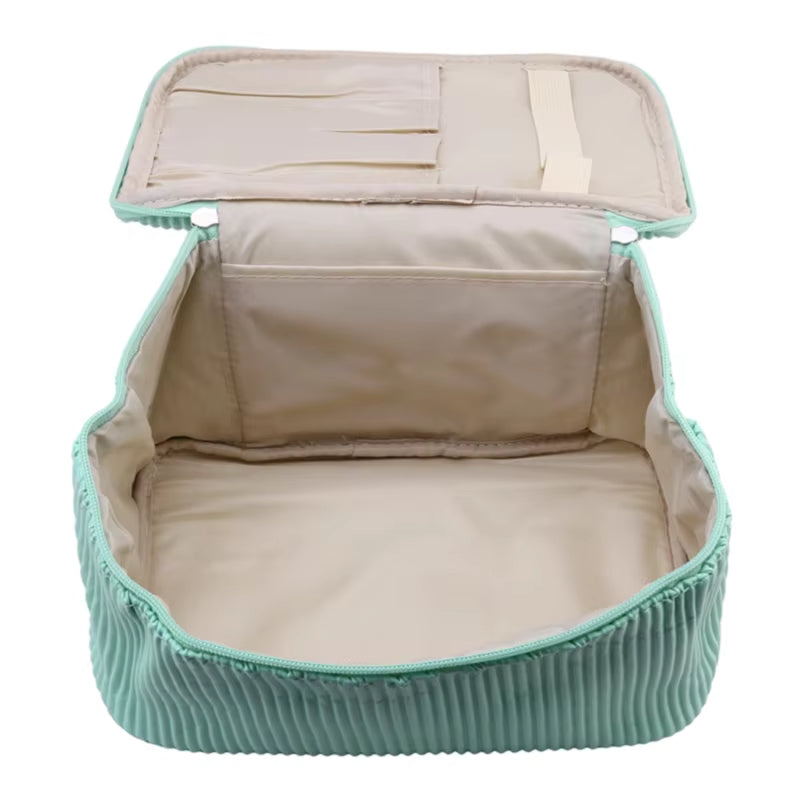 Raquel | Reißverschluss-Toast Reise-Make-up Kosmetik Toiletten-Set Tasche