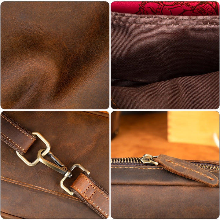 Ethan | Premium Rinderleder Leren Crossbody Sling Tasche
