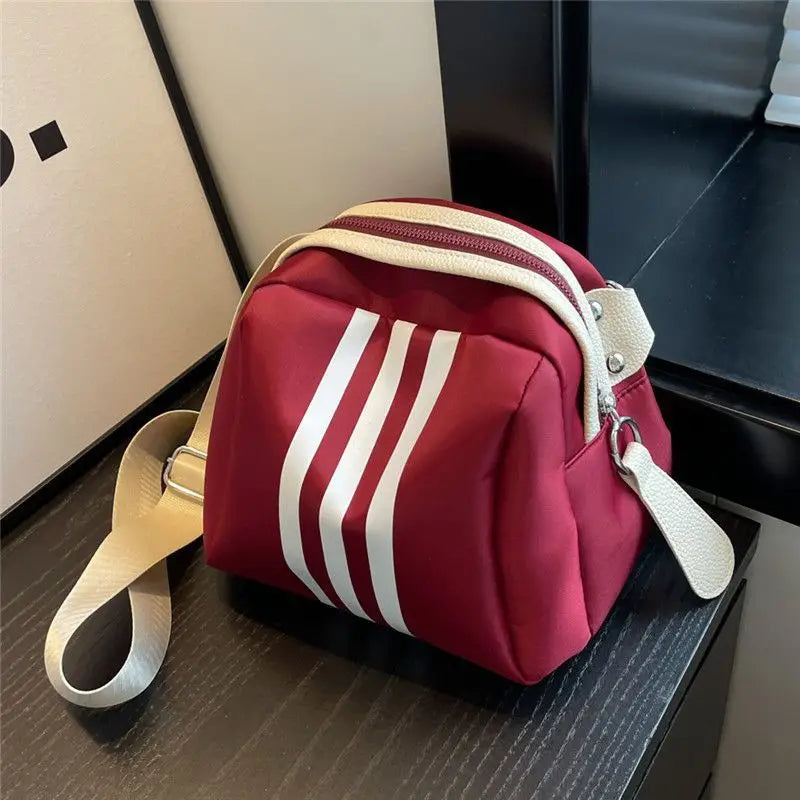 Lotte | Gestreifte Oxford Schultertasche