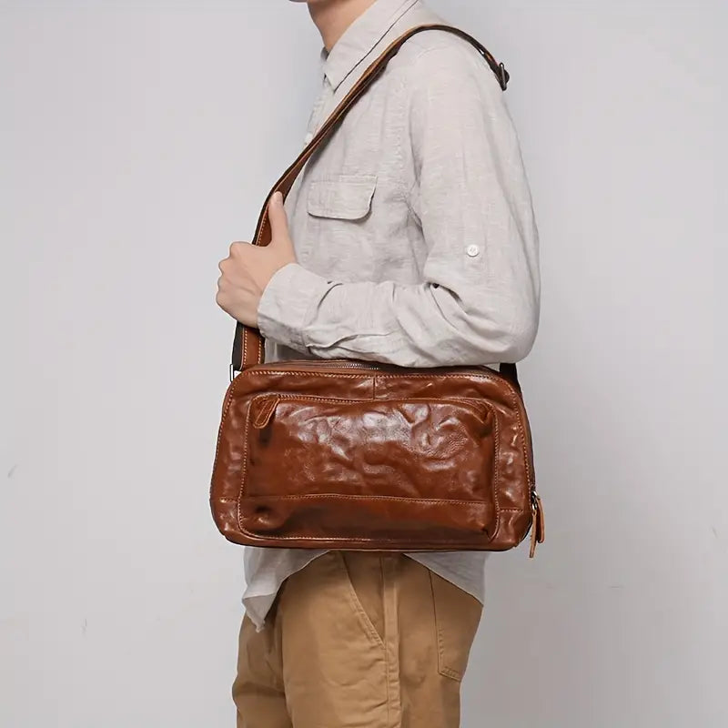 Owen | Echtes Leder Crossbody Reisetasche