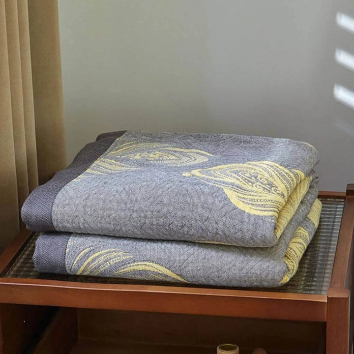 Federdruck Bambusfaser -reversible Decke