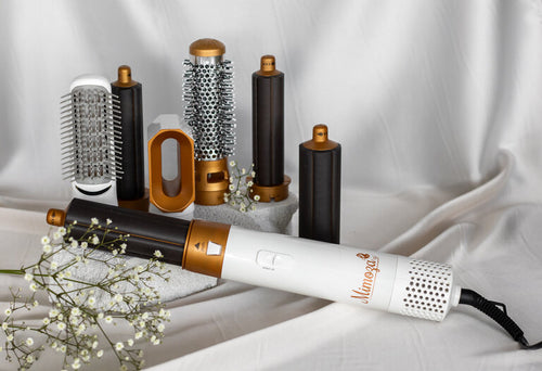 7-in-1 Föhnbürste und Airstyler für Vielseitiges Haarstyling – Locken, Glätten, Volumen, Ergonomisches Design 7