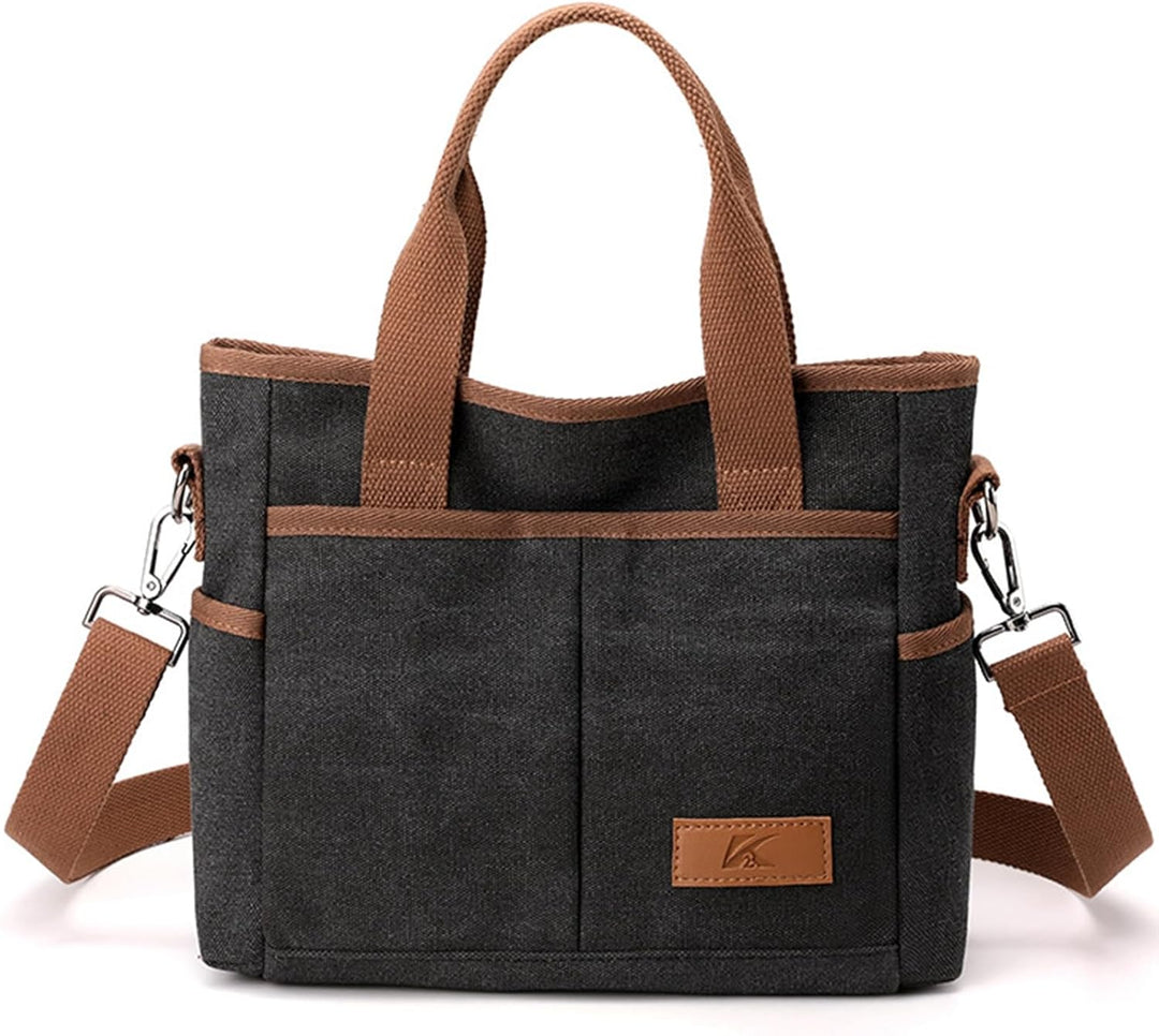 Adriana | Canvas Umhängetäschchen mit mehreren Fächern
