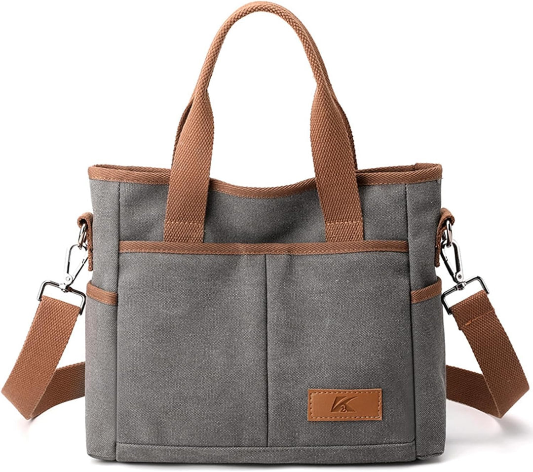 Adriana | Canvas Umhängetäschchen mit mehreren Fächern