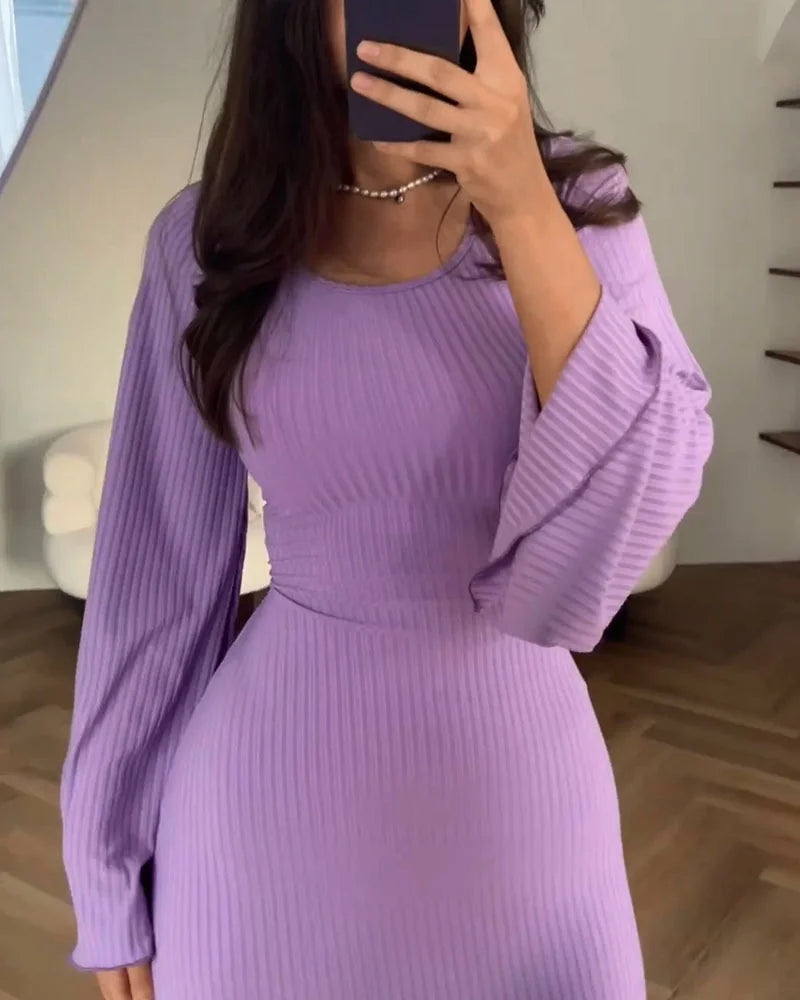 ALLYSON | Elegantes Langarmkleid