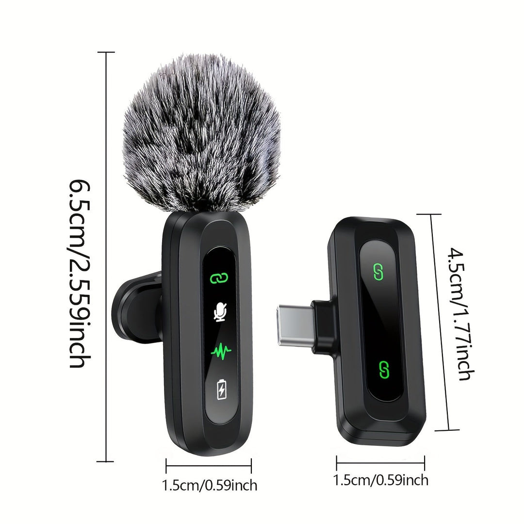 Wireless Lavalier-Mikrofon mit USB-C-Konnektivität für Smartphones und Tablets-Kompaktes Design, ideal für Podcasts und Vlogs-5