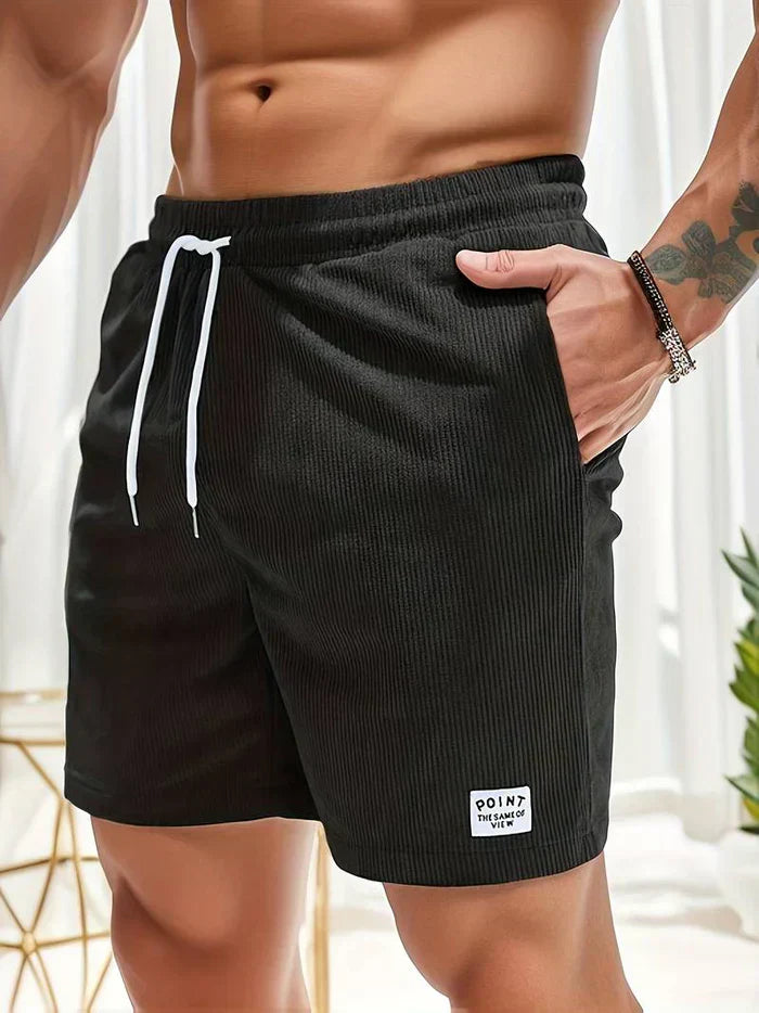  Gelegenheitsshorts von Männern - elastische Taille - einstellbar-1