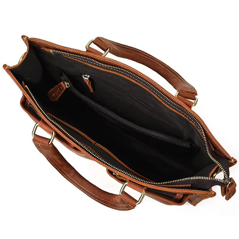 Jack | Herren Vintage Leder Reise Crossbody Messenger Handtasche