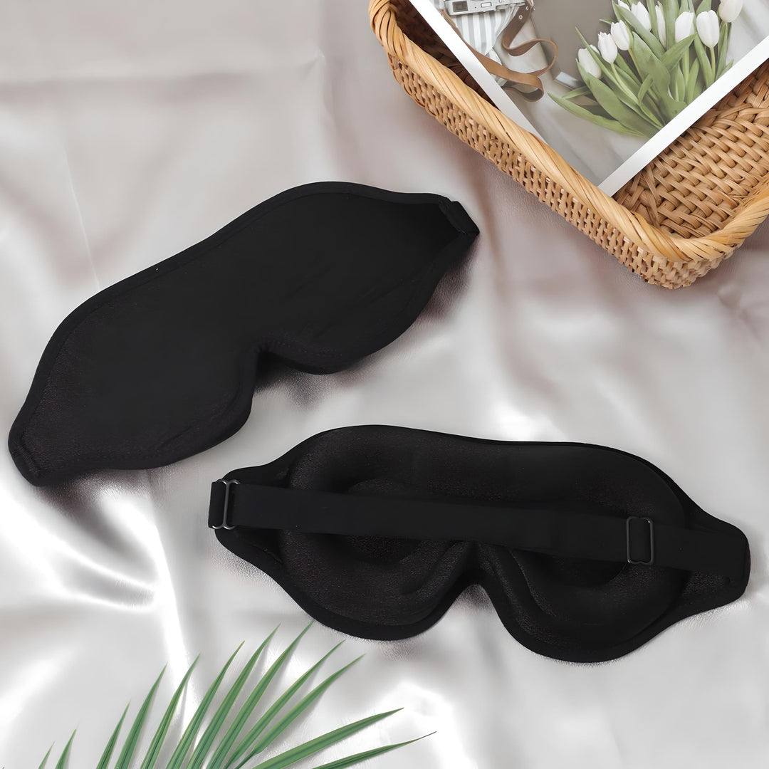 Traumhafte Reise | Luxuriöse Memory-Schaum Schlafmaske für unterwegs