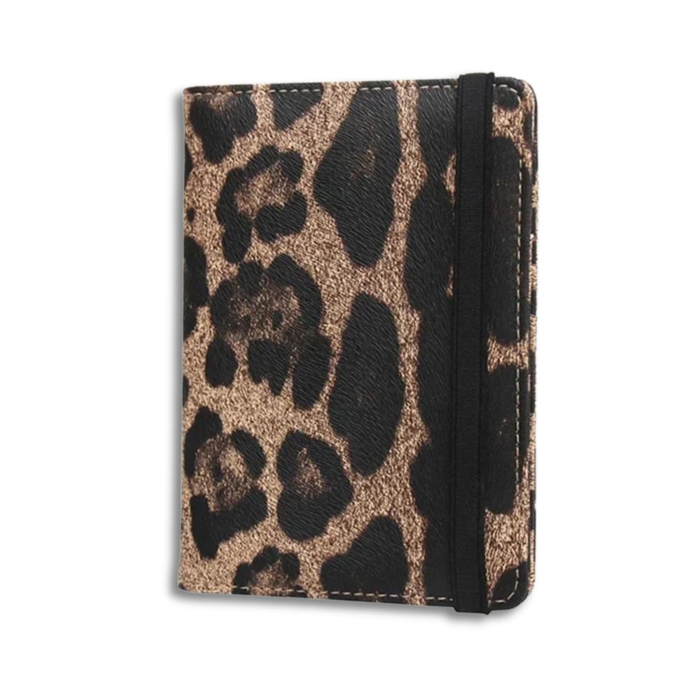 Carly | Leichter Reisepasshalter mit Leopardenmuster Reisebrieftasche