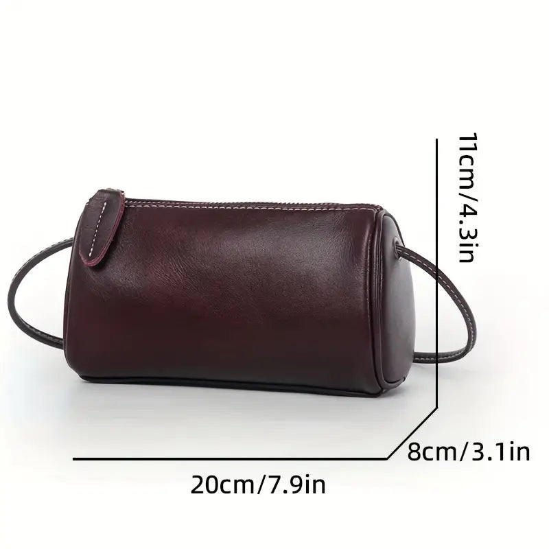 Eva | Kleine Vintage-Stil Leder Schultertasche