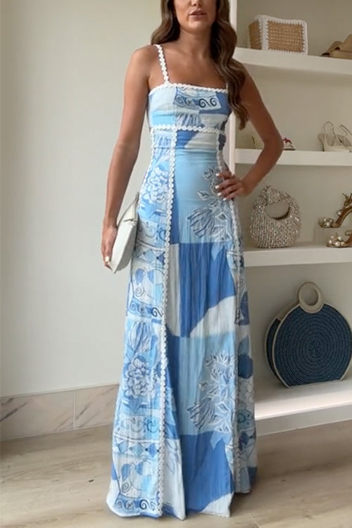 Selene | Elégantes Maxikleid mit Schleifenrücken