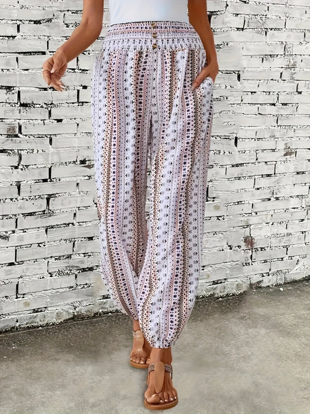 Amelie | High-Waist Hose – Boho-Chic für Deine Garderobe