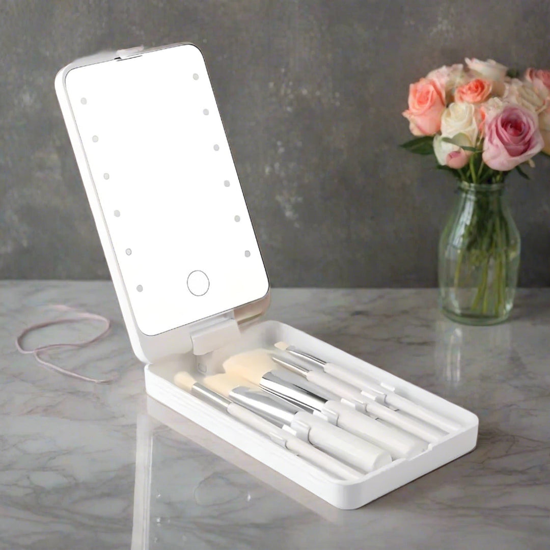 Rosalie | Stilvolles und praktisches Reise-Make-up-Pinselset