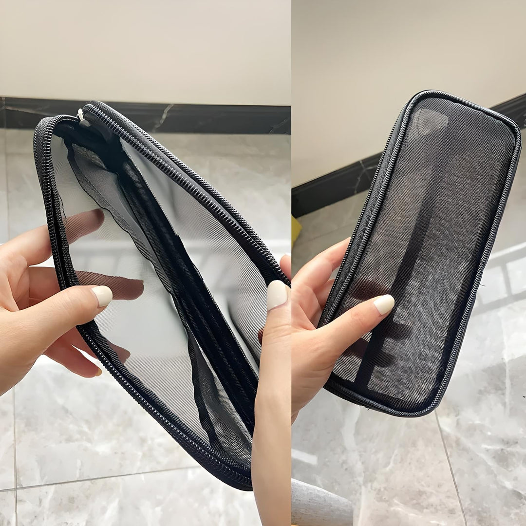 Celia | Atmungsaktive Mesh-Design Pinsel Tasche