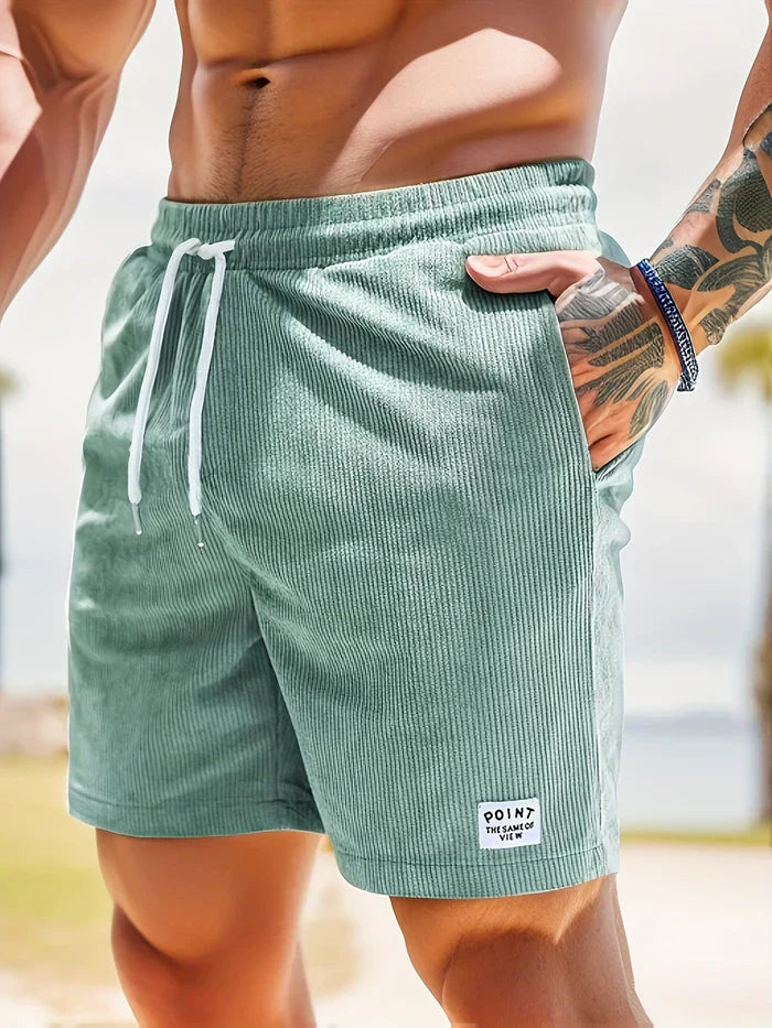  Gelegenheitsshorts von Männern - elastische Taille - einstellbar-3