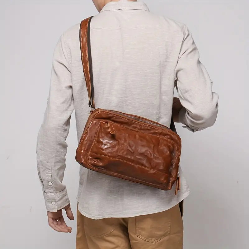 Owen | Echtes Leder Crossbody Reisetasche