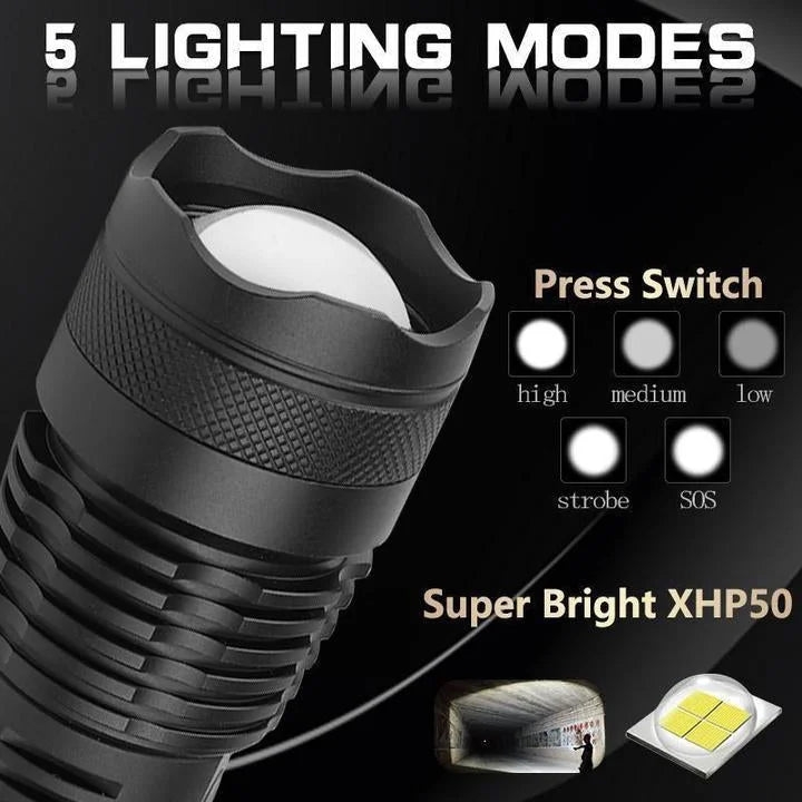 90000 Lumen XHP50.2 LETTSTIGSTE Taschenlampe 7
