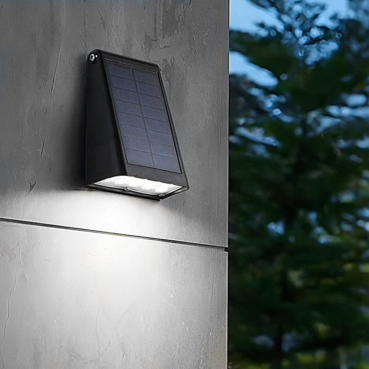90 ° Einstellbare intelligente LED wasserdichte schwarze moderne Solarwandleuchten 1