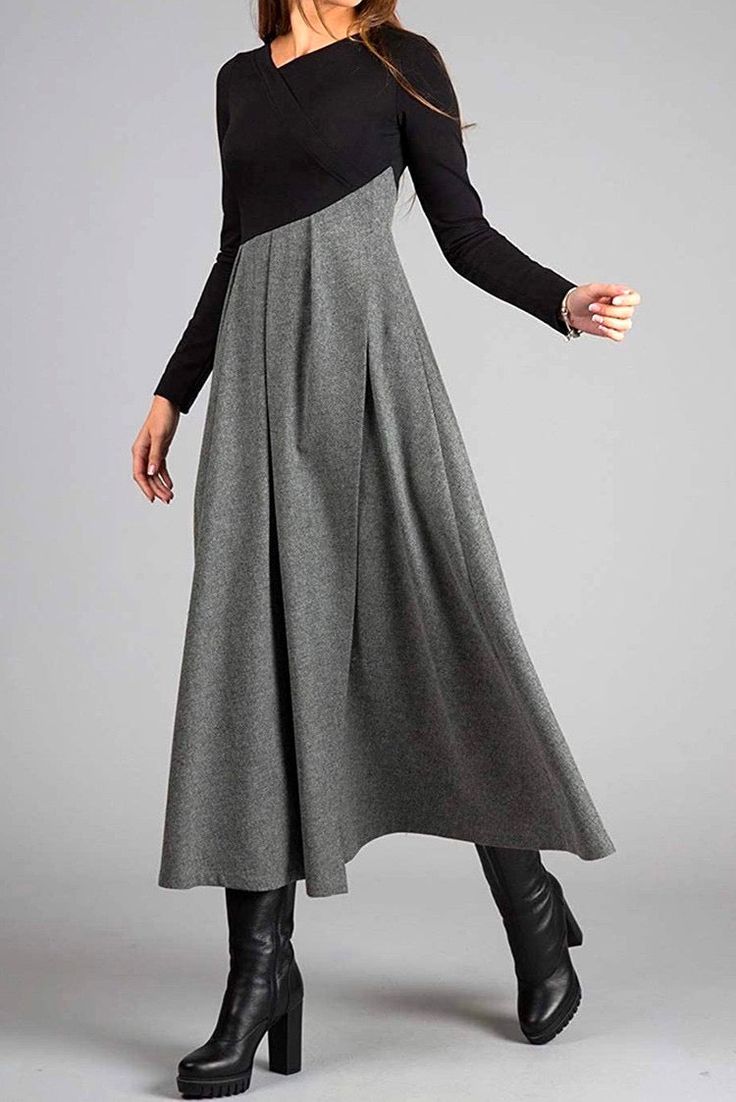 Joselyn |  Elegantes Maxikleid mit Langarm für Stilvolle Anlässe