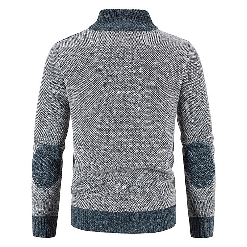 Thomas | Wollweste mit Reißverschluss und Pullover für zusätzliche Wärme