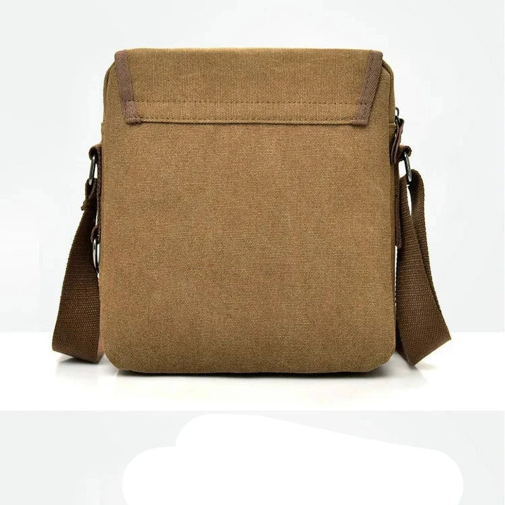 Luca | Kleine Canvas Crossbody Messenger Tasche mit mehreren Fächern