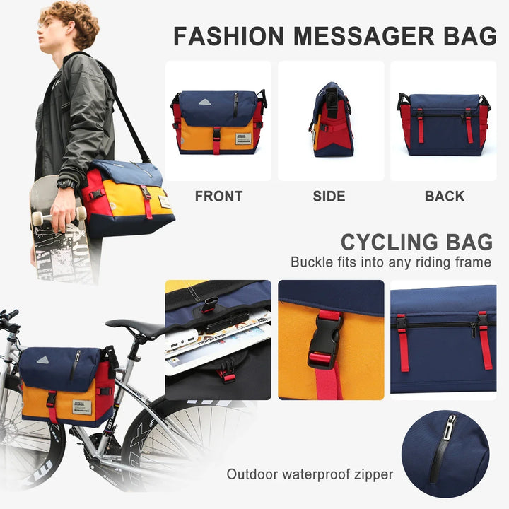 Luke | Klassische Wasserfeste Crossbody Messenger Reisetasche