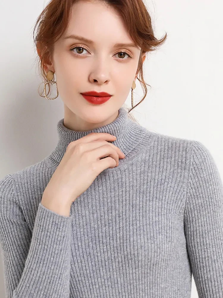 Alice - Einfacher Rollkragenpullover 1