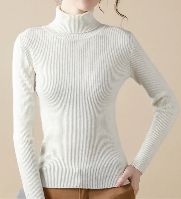 Alice - Einfacher Rollkragenpullover 20