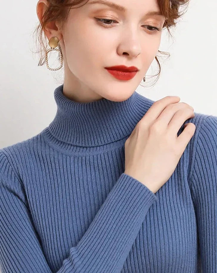 Alice - Einfacher Rollkragenpullover 3