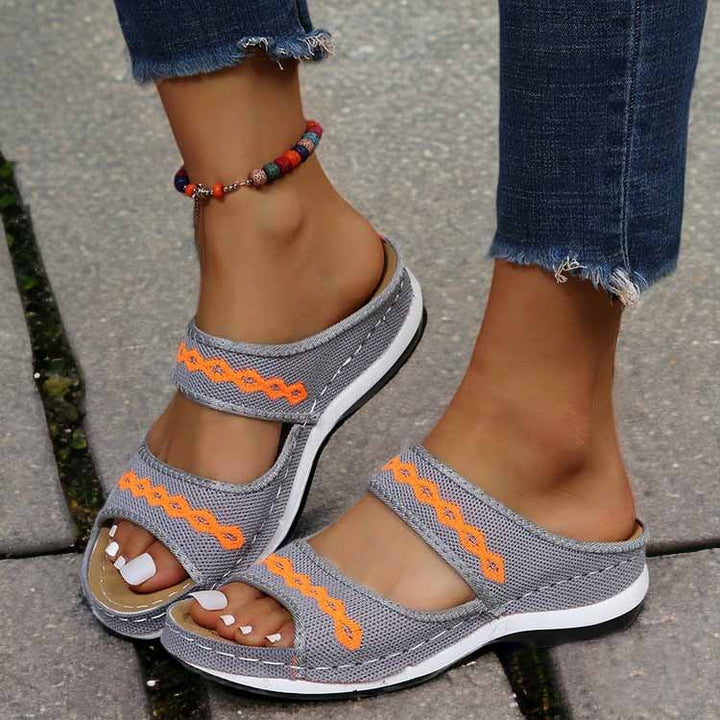 Mia | Bequeme Sommer Riemchen sandalen für Jeden Tag
