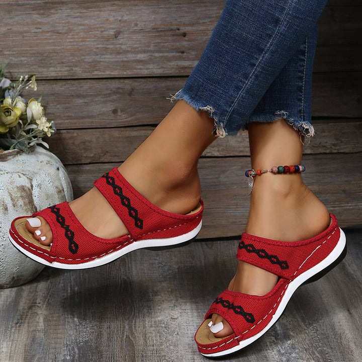Mia | Bequeme Sommer Riemchen sandalen für Jeden Tag