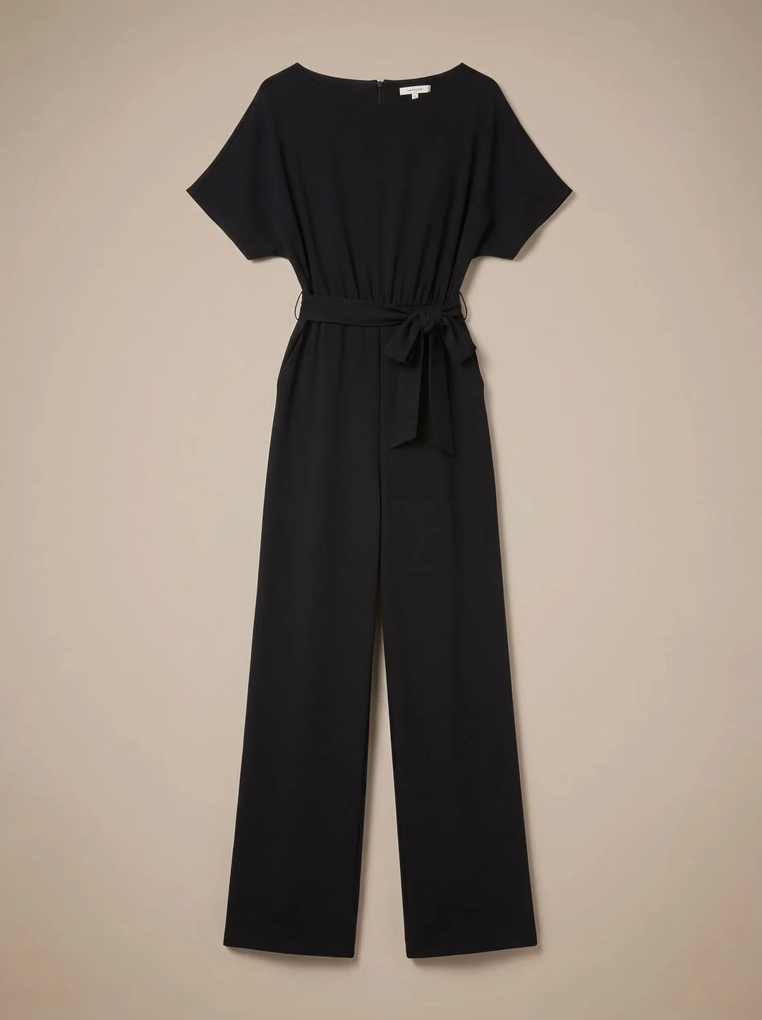 Annika | Damen Jumpsuit mit Bindegürtel und weitem Bein 2