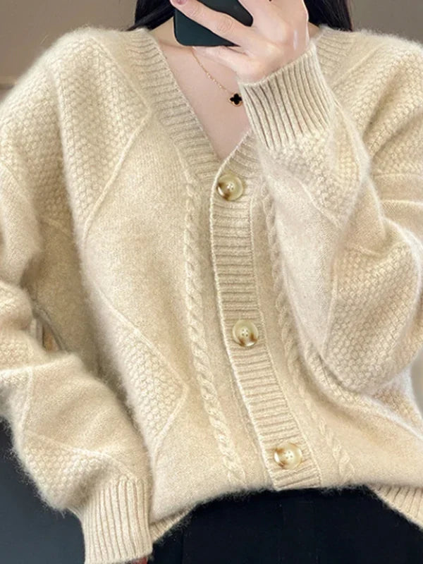 Aria - Frauen Strickjacke Pullover 3