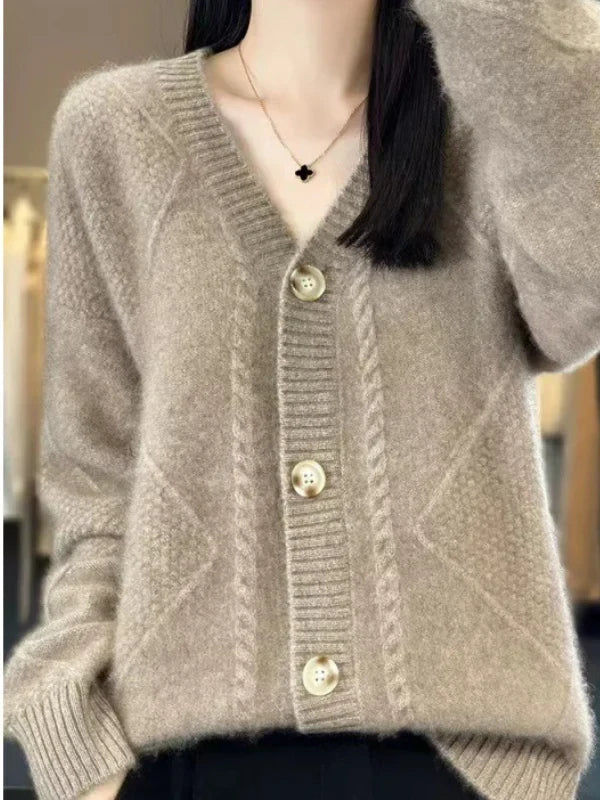 Aria - Frauen Strickjacke Pullover 5