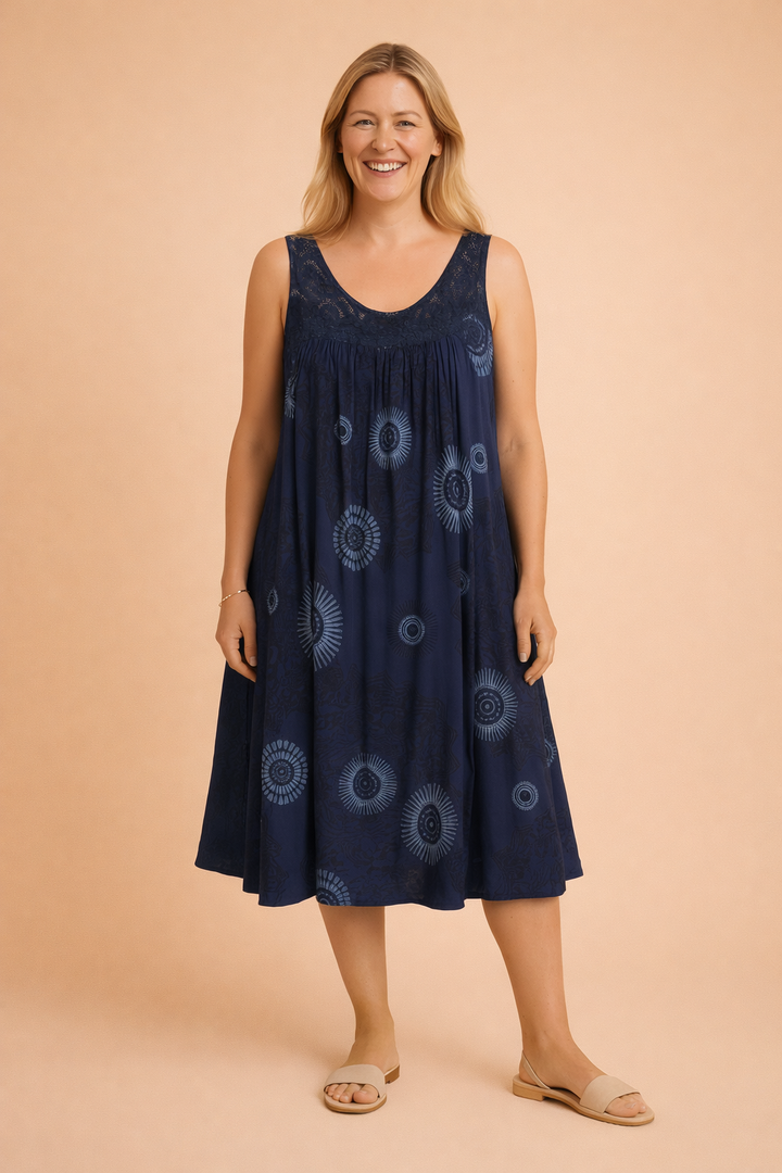 Ärmelloses Sommerkleid Große Größen Leichtes Damenkleid Elegant Für Warme Tage 3