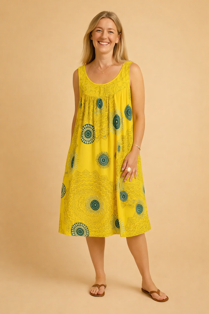 Ärmelloses Sommerkleid Große Größen Leichtes Damenkleid Elegant Für Warme Tage 4